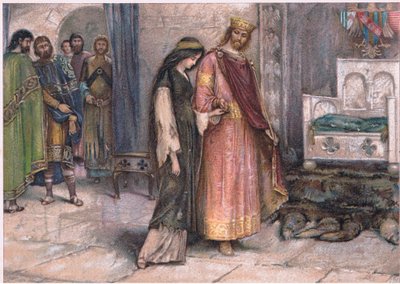 King Cophetha and the Beggar Maid, Illustration from Tennyson Pictures by Walter Paget